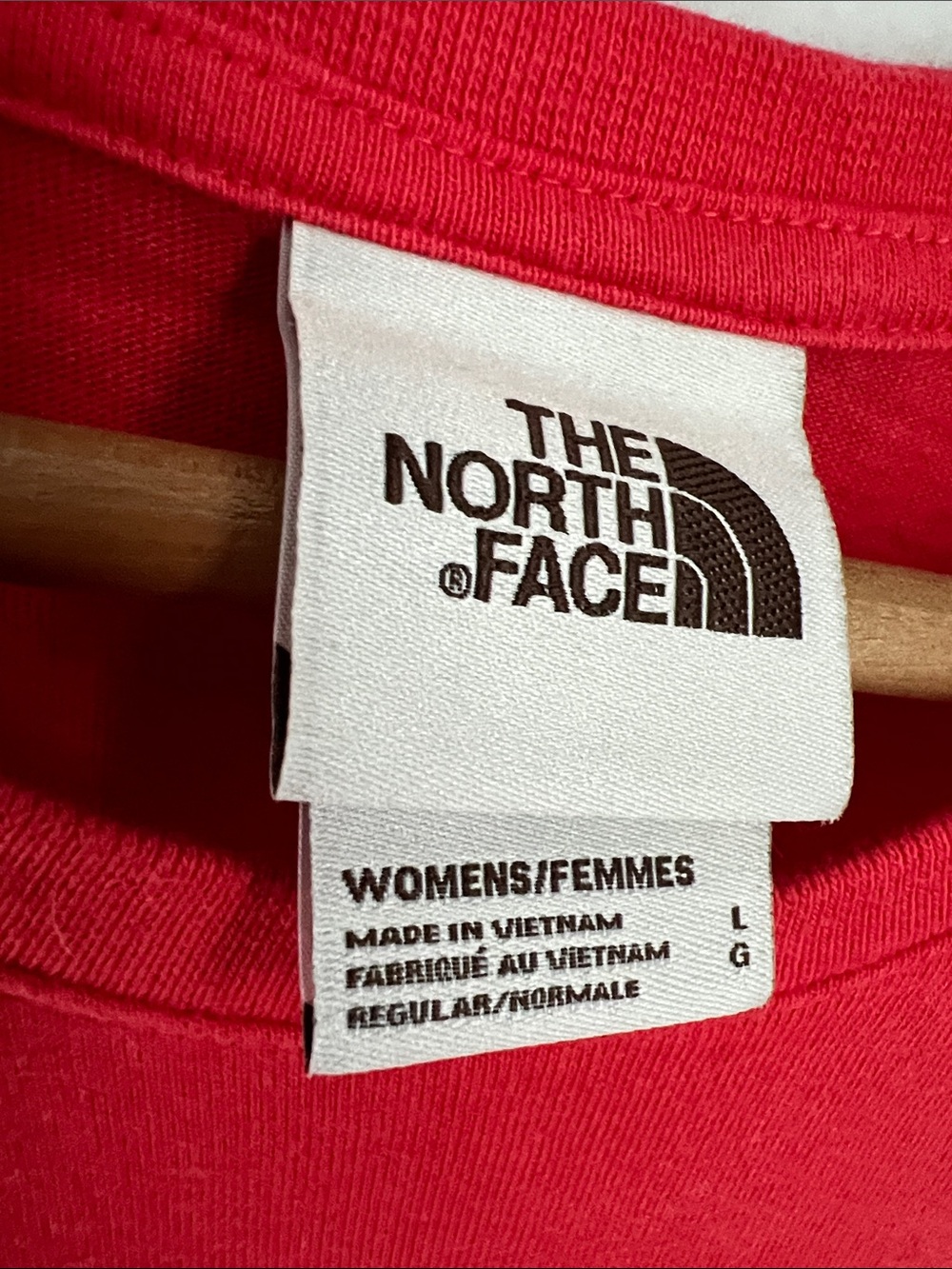 The North Face | Women's Coral Red Orange Crewneck T-shirt Dress Size Large - Picture 3 of 17
